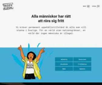 Ingenillegal.org(För en värld utan gränser) Screenshot