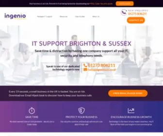 Ingeniotech.co.uk(IT Support Brighton) Screenshot