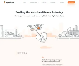 Ingenious.agency(Fueling the next healthcare industry) Screenshot