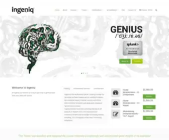 Ingeniq.com.au(INGENIQ Splunk Training and Education Services) Screenshot
