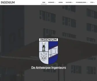 Ingeniumua.be(De Antwerpse ingenieurs) Screenshot