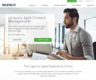 Ingeniux.com(Home) Screenshot