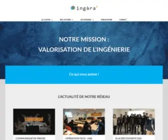 Ingera2.com(Cluster sur l’ingénierie en Rhône) Screenshot