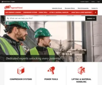Ingersollrandproducts.com(Ingersoll Rand Air Compressors) Screenshot