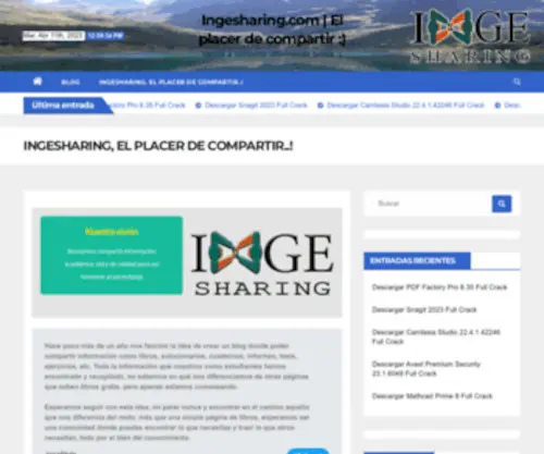 Ingesharing.com(INGESHARING, EL PLACER DE COMPARTIR) Screenshot