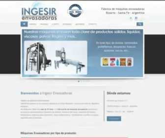 Ingesir.com.ar(INGESIR envasadoras) Screenshot