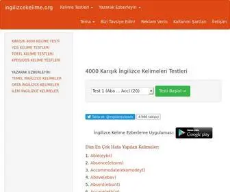 Ingilizcekelime.org(Ingilizce kelimeler) Screenshot
