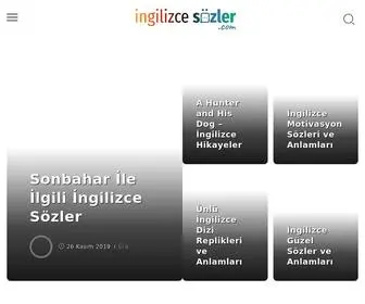 Ingilizcesozler.com(İngilizce Sözler ve Anlamları) Screenshot