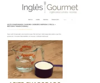 Inglesgourmet.com(Inglês para gastronomia) Screenshot