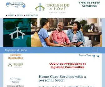 Inglesideathome.org(Home Care Services in Prince William County) Screenshot