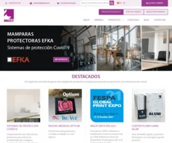 Inglet.com(Venta de productos para enmarcación y comunicación visual) Screenshot