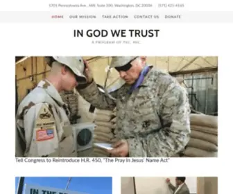 Ingodwetrustusa.org(In God We Trust) Screenshot