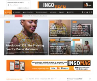 Ingomag.com(Introduce Burundi’s Beauty and Potential to the world) Screenshot