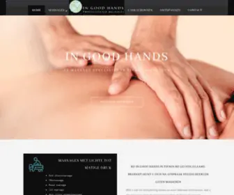 Ingoodhands.be(DE MASSAGESPECIALIST IN TIENEN BIJ LEUVEN) Screenshot