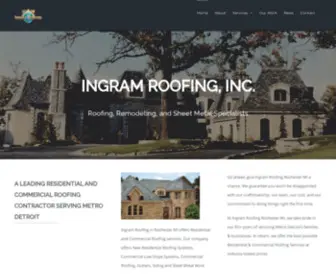 Ingramroofing.com(Leading residential and commercial contractors) Screenshot