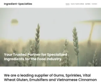 Ingredient-Specialties.com(Ingredient Specialties) Screenshot