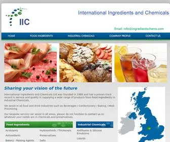 Ingredientschems.com(International Ingredients and Chemicals Ltd) Screenshot