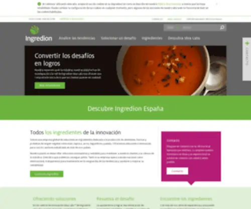 Ingredion.es(España) Screenshot