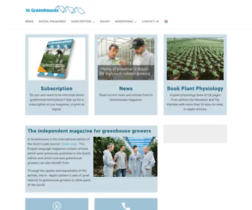 Ingreenhouses.com(In Greenhouses magazine) Screenshot