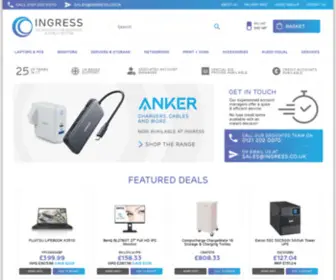 Ingress.co.uk(Technology for Business & Public Sector) Screenshot