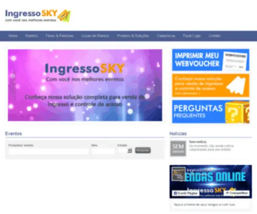 Ingressosky.com.br(Ingresso Sky) Screenshot