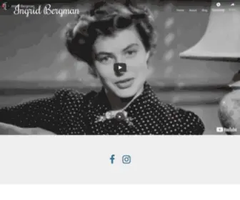 Ingridbergman.com(The Official Ingrid Bergman Web Site) Screenshot