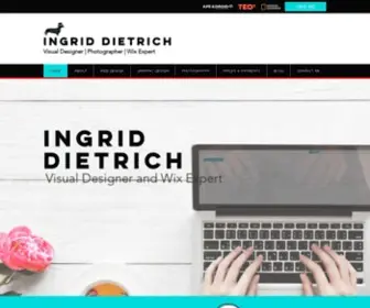 Ingriddietrich.com(Visual Designer and Wix Expert) Screenshot