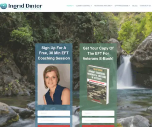 Ingriddinter.com(EFT Tapping Master Trainer Ingrid Dinter) Screenshot