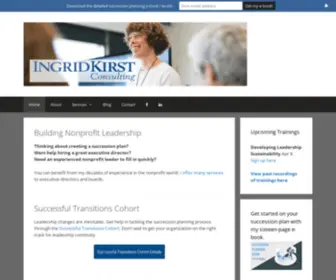 Ingridkirst.com(Nonprofit Leadership Development) Screenshot