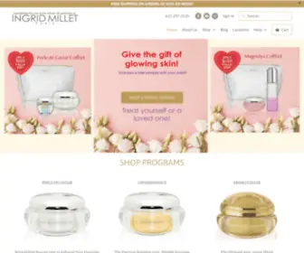 Ingridmilletusa.com(Ingrid Millet Paris Cosmetics) Screenshot