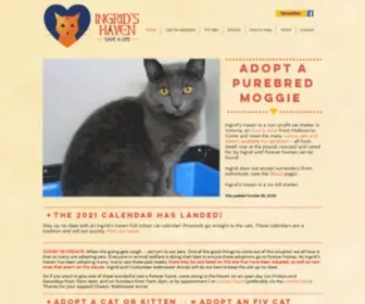 Ingridshaven.net.au(Adopt a rescue cat) Screenshot