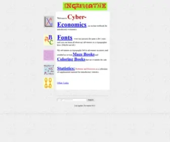 Ingrimayne.com(Font of CyberEconomics) Screenshot