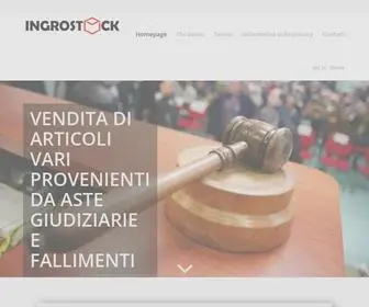 Ingrostock.it(Vendita di articoli provenienti da lotti fallimentari) Screenshot