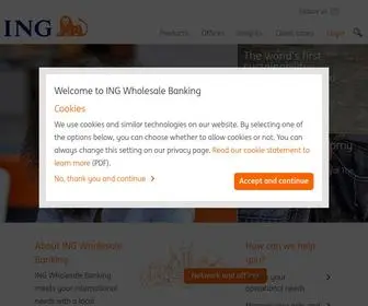 INGWB.com(ING Wholesale Banking) Screenshot