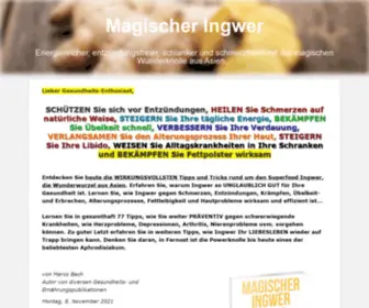 Ingwerratgeber.com(Der Ingwer Ratgeber) Screenshot