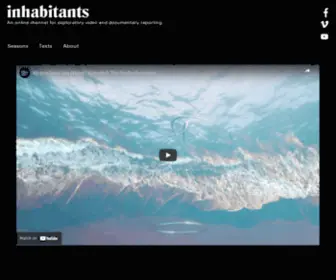 Inhabitants-TV.org(An online channel for exploratory video and documentary reporting) Screenshot