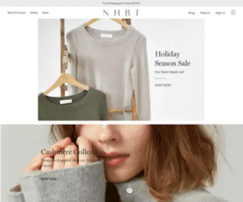 Inhabitny.com(Luxury Knitwear for Women) Screenshot