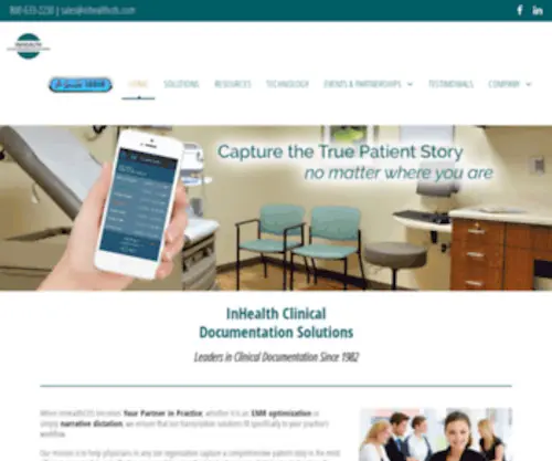 InhealthCDs.com(InHealth Clinical Documentation Solutions) Screenshot