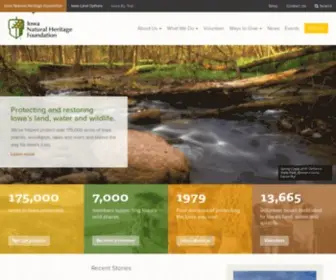 INHF.org(Iowa Natural Heritage Foundation) Screenshot