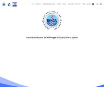 Inhga.ro(Institutul National de Hidrologie si Gospodarire a Apelor) Screenshot