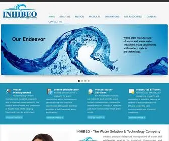 Inhibeo.org(The Water Solution & Technology Company) Screenshot