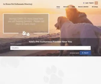 Inhomepeteuthanasia.com(Veterinary Providers Directory) Screenshot