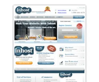 Inhost.com(Cpanel web hosting) Screenshot