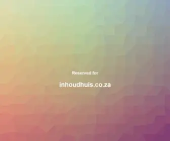 Inhoudhuis.co.za(Inhoudhuis) Screenshot