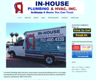 Inhouseplumbinglv.com(Plumber Las Vegas) Screenshot