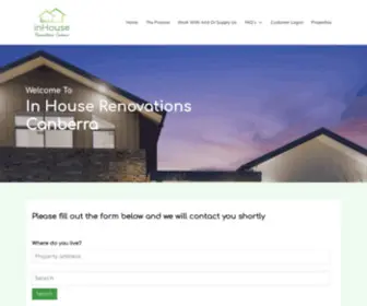 Inhouserenovations.com.au(In House Renovations Canberra) Screenshot