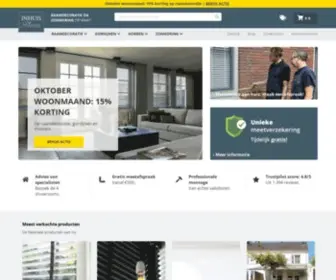 Inhuisplaza.nl(➤ Raamdecoratie en zonwering op maat) Screenshot