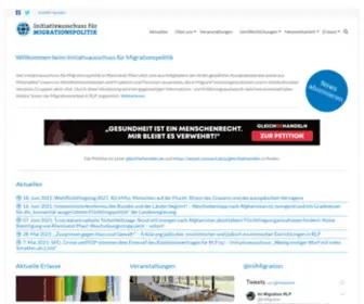 Ini-Migration.org(Initiativausschuss) Screenshot
