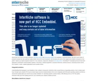 Iniche.com(Your Specialist Resource for Embedded Device Networking and Security) Screenshot