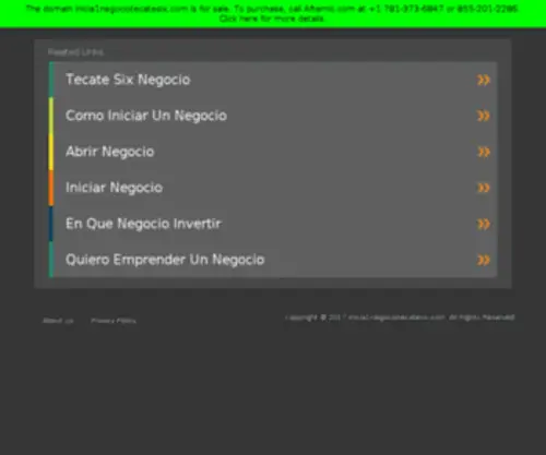 Inicia1Negociotecatesix.com(Inicia 1 Negocio Tecate Six) Screenshot